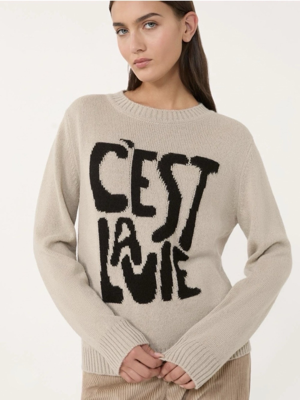 Weekend Max Mara Nitra Alpaca And Wool Jumper - Sand, XS